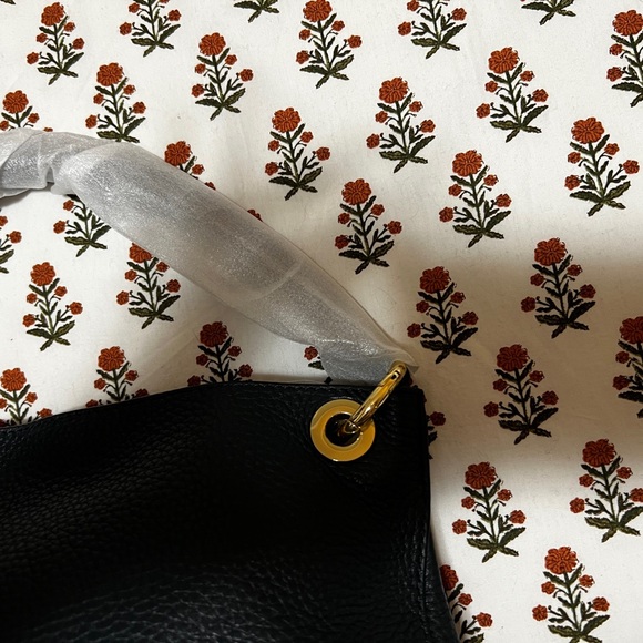 NEW! No Monogram Mark & Graham Build Your Bag Hobo Bag Large Leather and Linen - Picture 6 of 9